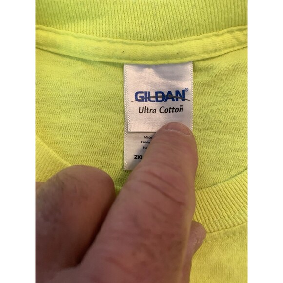 2017 Run for the Wall POW MIA 2XL Long Sleeve T-Shirt Biker Military Hi-Vis FLAW - Picture 2 of 10